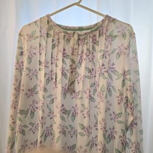 Hanes, Floral Print Women's Nightgown, full length